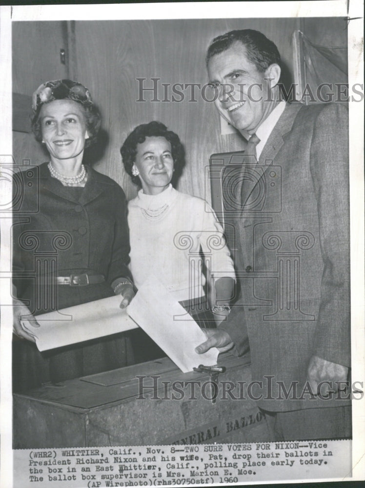 1960 Vice President Richard Nixon Calif. - Historic Images