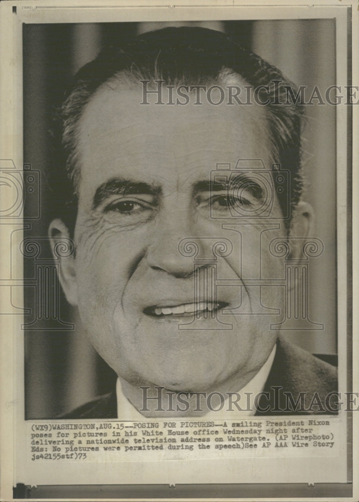 1973 president Richard Nixon Politician - Historic Images