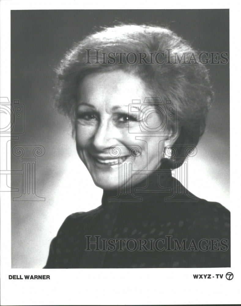 1987 Press Photo Dell Warner TV hostess WXYZ-TV - RRV33171 - Historic Images