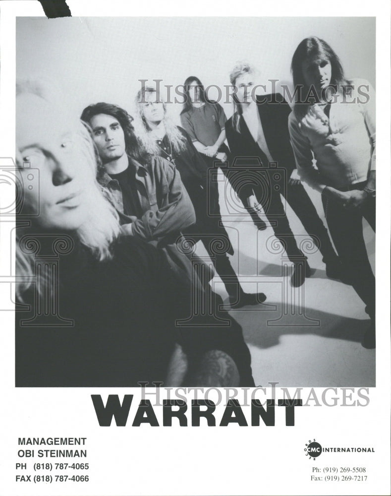 1995 Warrant Entertainers Music Band - Historic Images