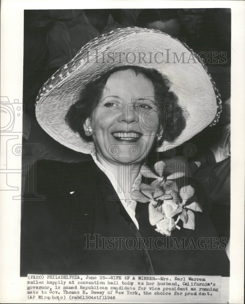 1948 Press Photo Wife of a Winner - Historic Images