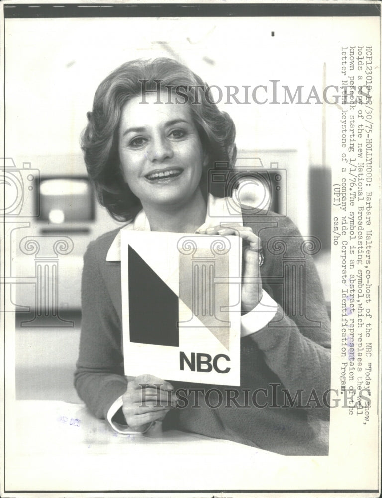 1976 Press Photo Barbara Walters Newscaster - RRV33429 - Historic Images