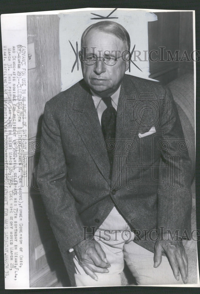 1945 James Cox Former Governor Ohio Nominee-Historic Images