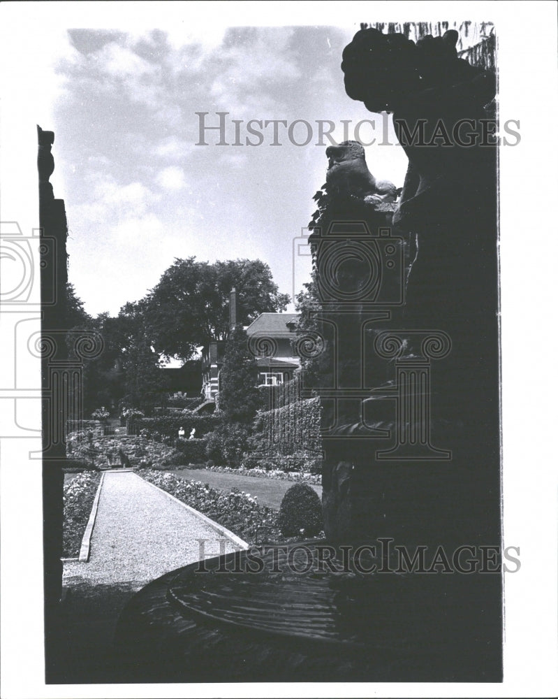 1963 Press Photo Cranbrook House/Booth Sunken Garden - RRV33863 - Historic Images