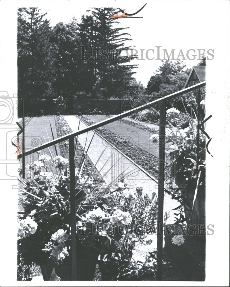 1963 Press Photo Cranbrook House/Booth Sunken Garden - RRV33869 - Historic Images