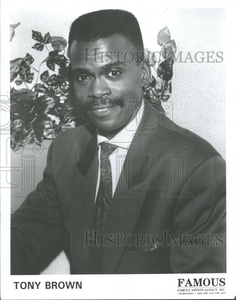 1992 Tony Brown Journalist Comedian - Historic Images