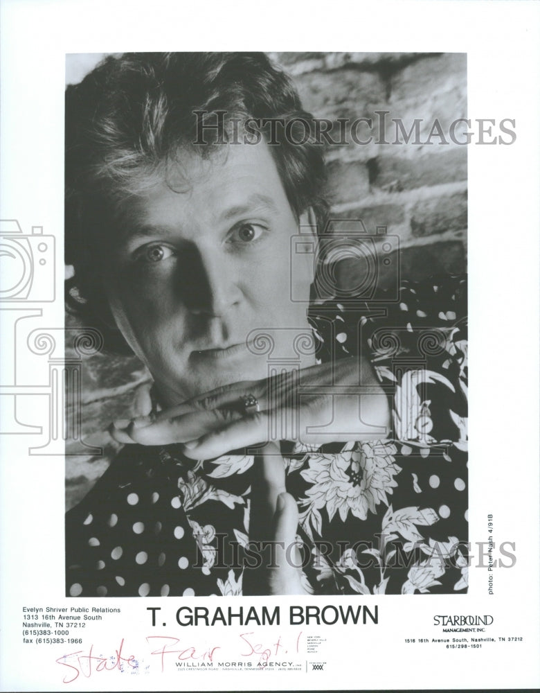 1993 Entertainer Graham Brown - Historic Images