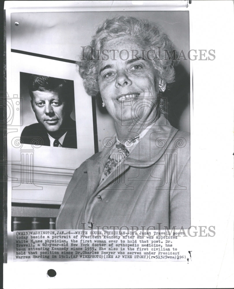 1961 White House Physician Janet Tranell - Historic Images