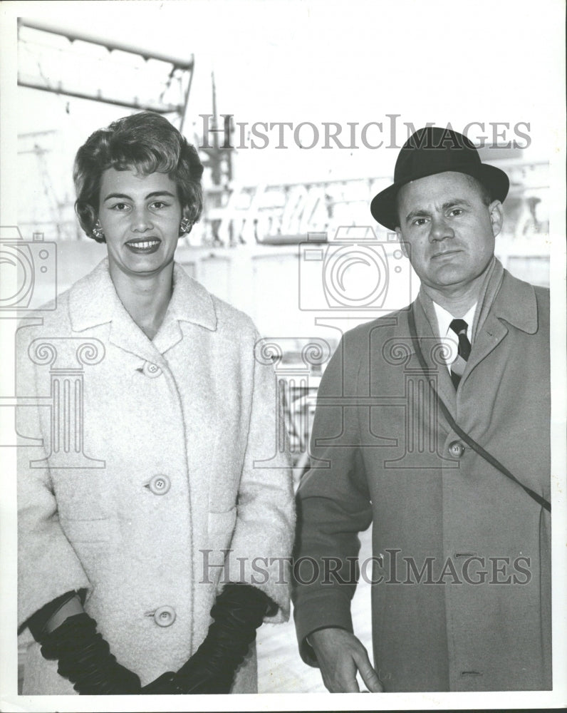 1964 Mr. &amp; Mrs. Albert Trowell  Cruise Ship - Historic Images