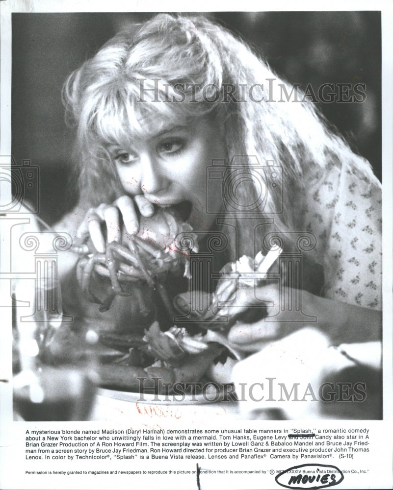 1984 Press Photo Actress Daryl Hannah In &quot;Splash&quot; - RRV34821 - Historic Images