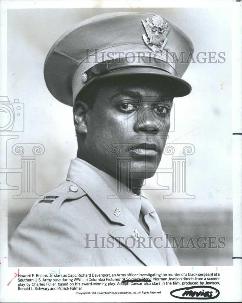 1984 Press Photo Howard E Rollins Jr,actor - RRV34845 - Historic Images