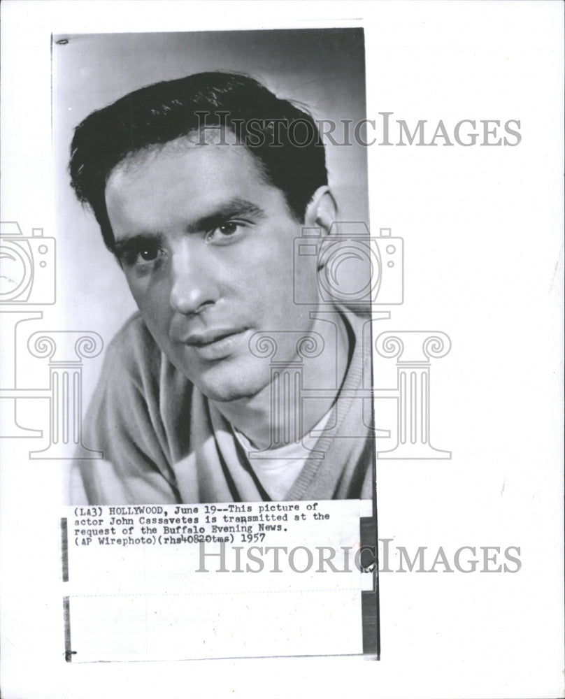 1957 John Cassavetes actor Hollywood - Historic Images