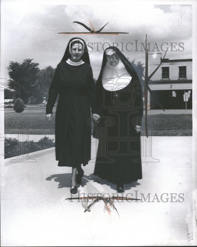 1966 Press Photo Sisters of Mercy Catholic Order - Historic Images
