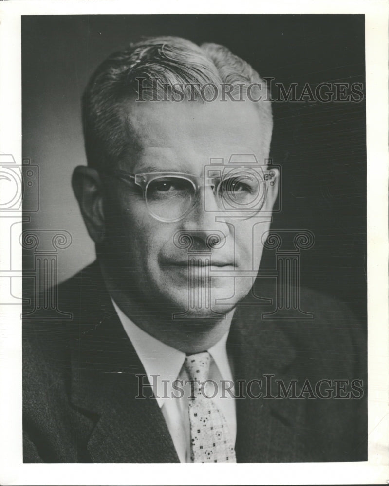 1963 Photo Burroughs Business Exe. Dr. Irven Travis - Historic Images