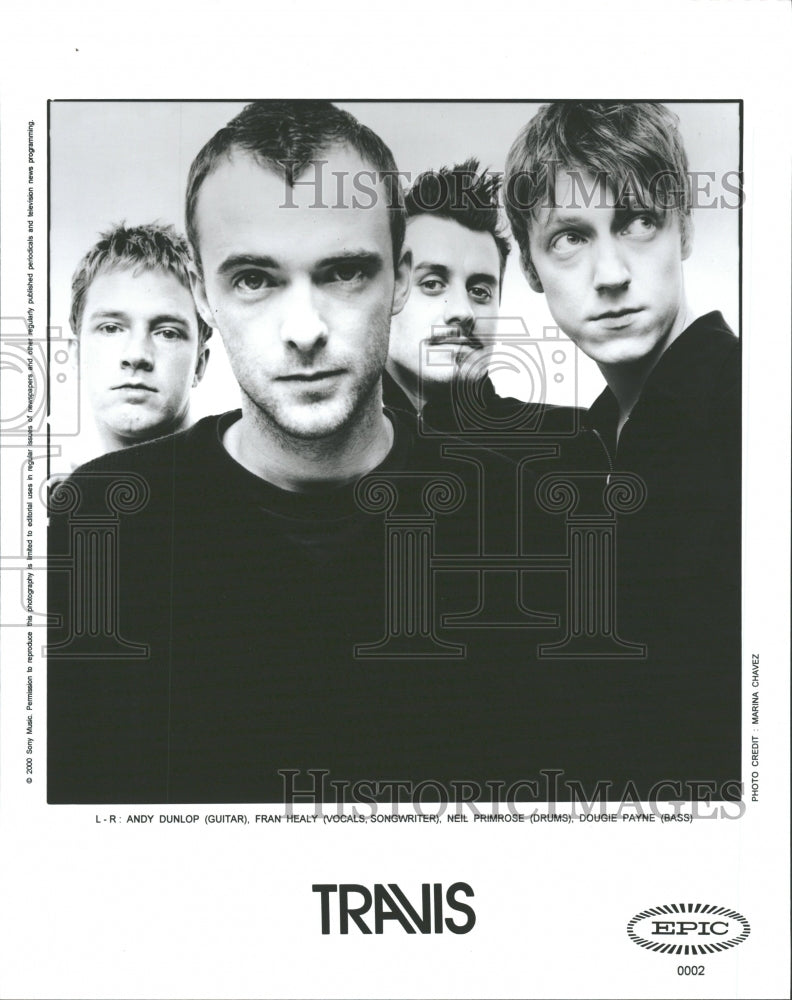 2000 Travis Scotland post-Britpop band - Historic Images