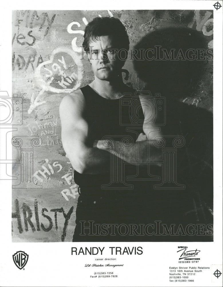 1992 Randy Travis country music superstar - Historic Images