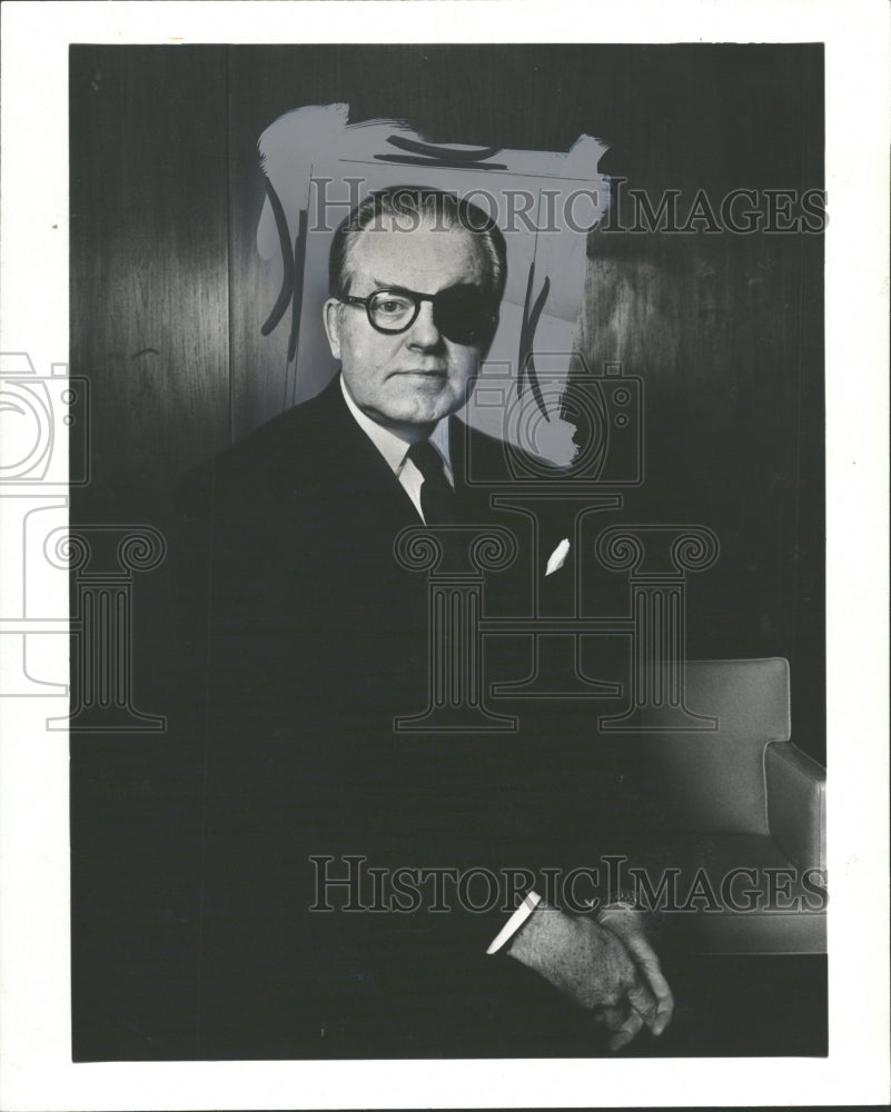 1975 Gabriel Hauge Bank Executive Economist - Historic Images