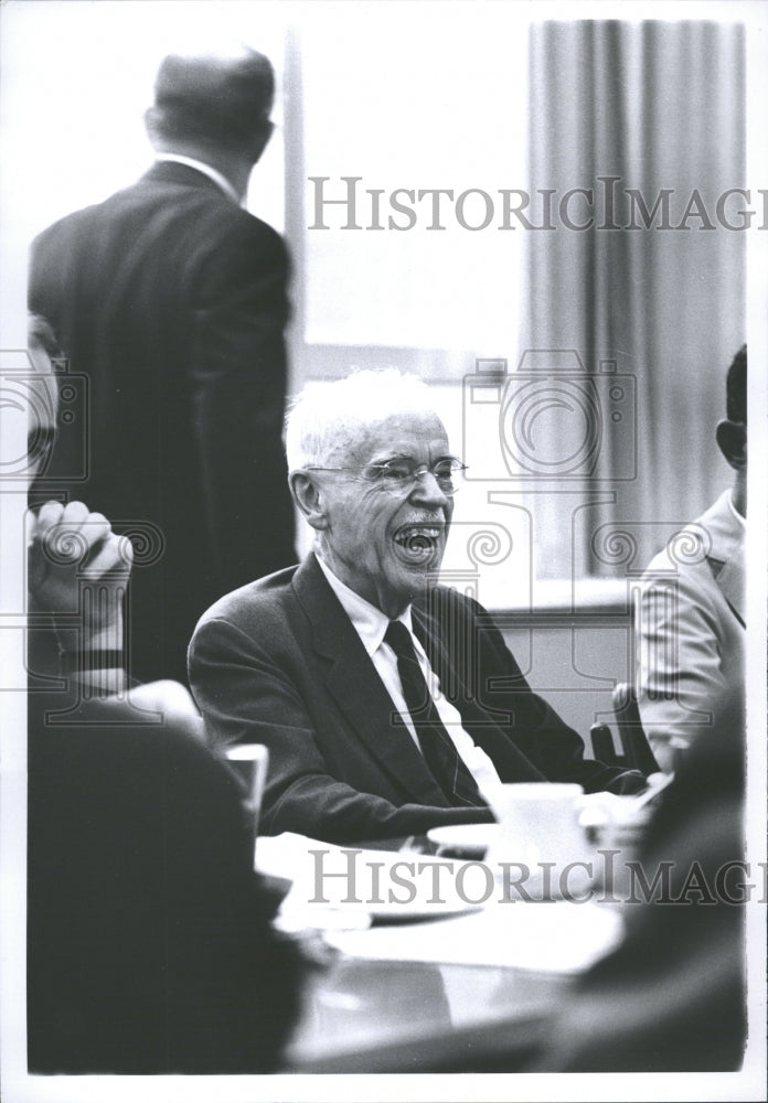 1975 Press Photo Unidentified Businessman Laughing - RRV35607 - Historic Images