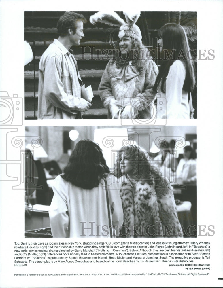 Press Photo Bette Midler in &quot;Beaches&quot; - RRV35737 - Historic Images