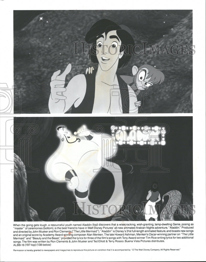 1994 Walt Disney Pictures "Aladdin" - Historic Images