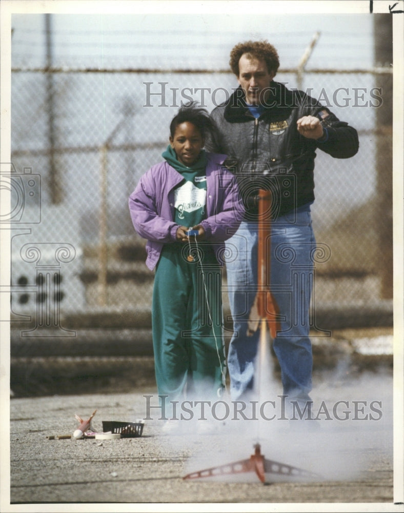 1992 Launching Pad for Toy Rocket/Camp - Historic Images