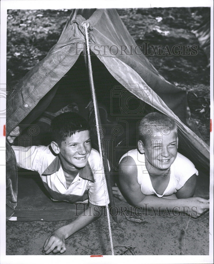 1958 Michigan Camp At North Lake - Historic Images