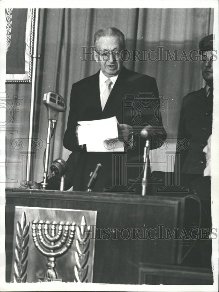 1957 Israeli President Sen Zvi historian - Historic Images