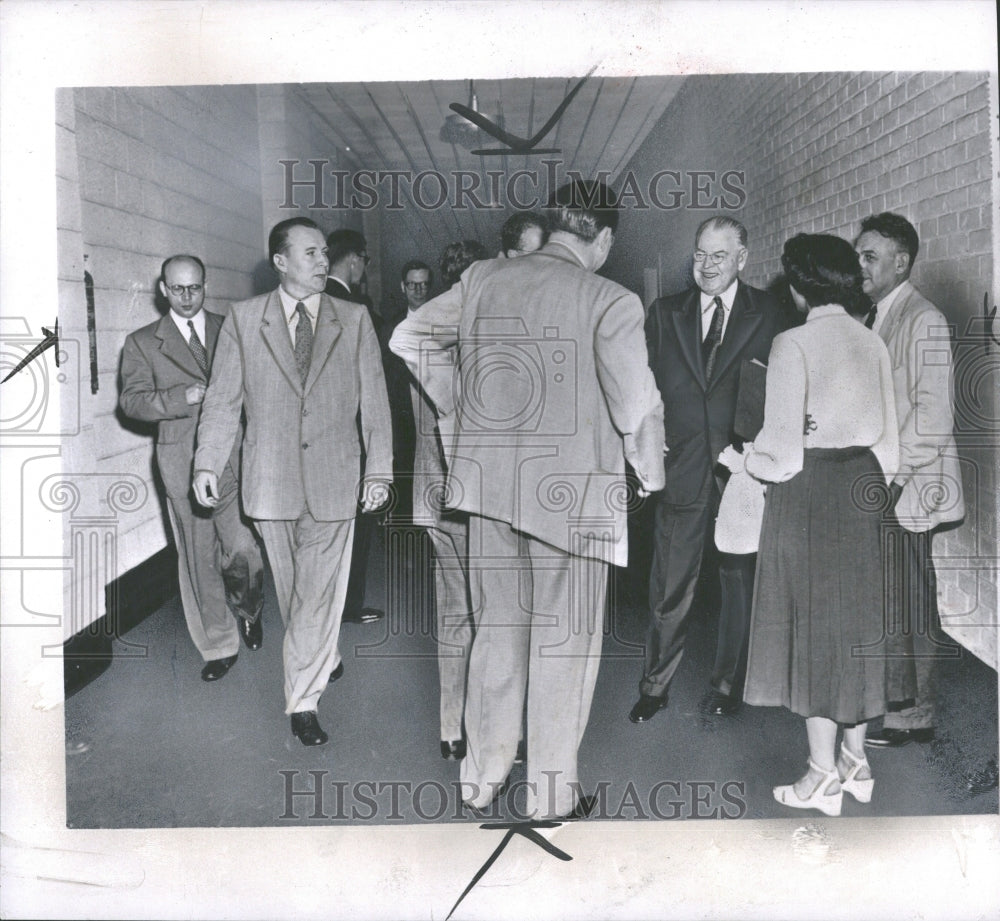 1950 Press Photo Jacov Yakov Malik Warren Austin - RRV36203 - Historic Images