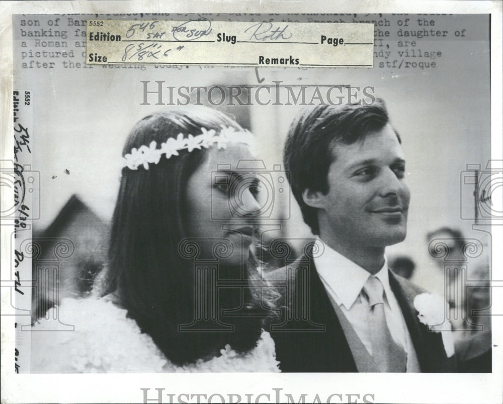 1974 David Rothschild Millionaire Banker - Historic Images