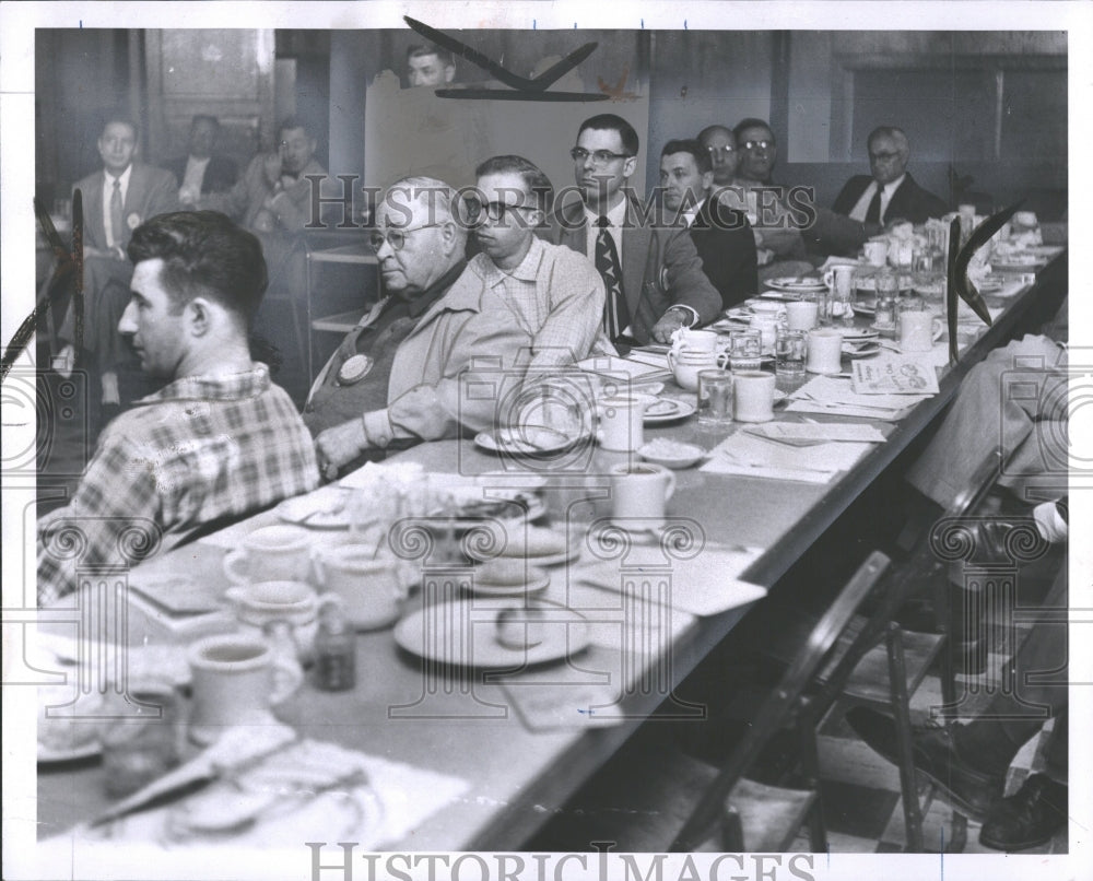 1956 Press Photo Flat Rock Rotary Club Luncheon Crowd - RRV36631 - Historic Images