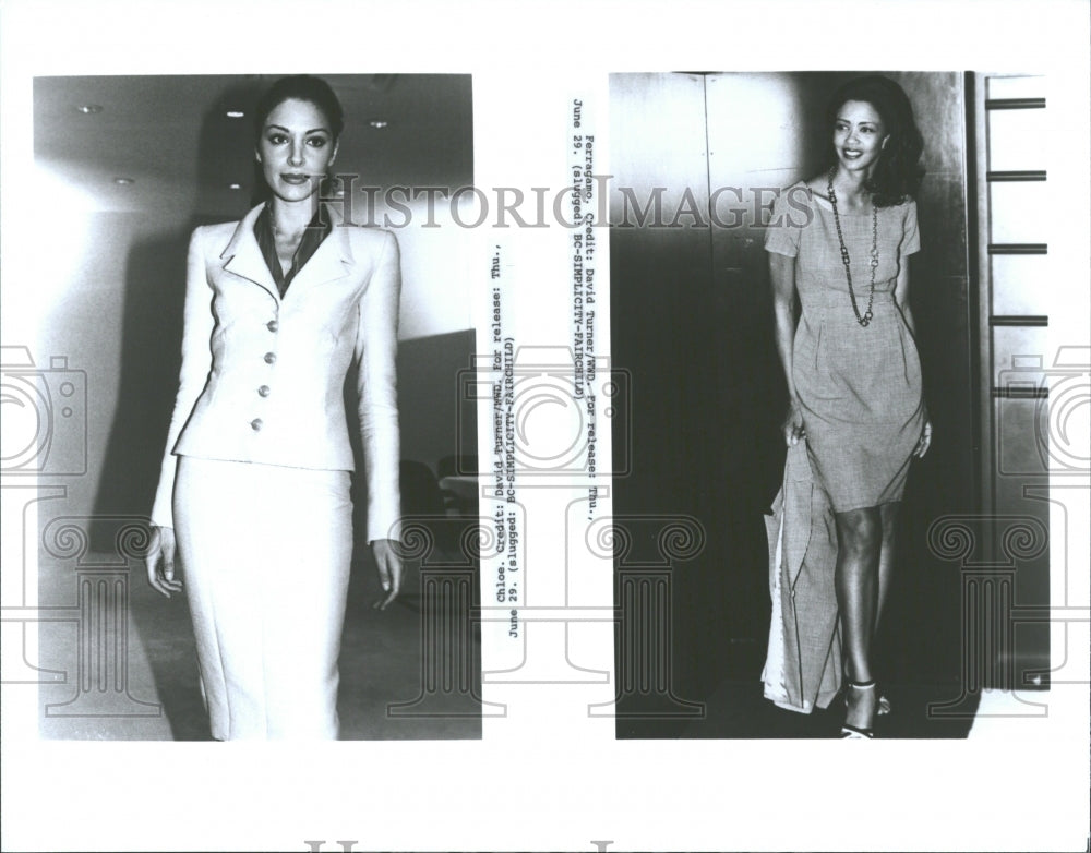 1996 Model styles fashion clothing women - Historic Images