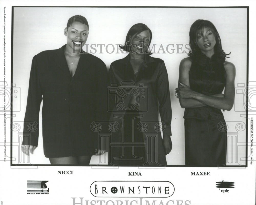 1995 Brownstone Entertainers Promo Shot - Historic Images