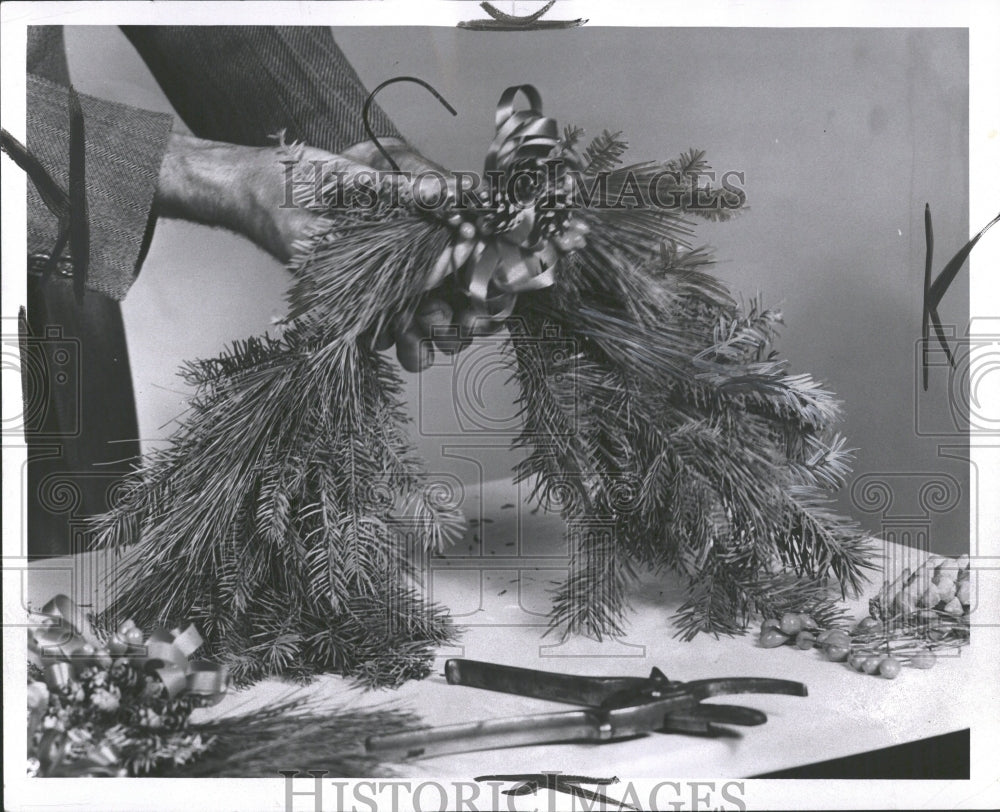 1953 Christmas Decorations Assembled - Historic Images