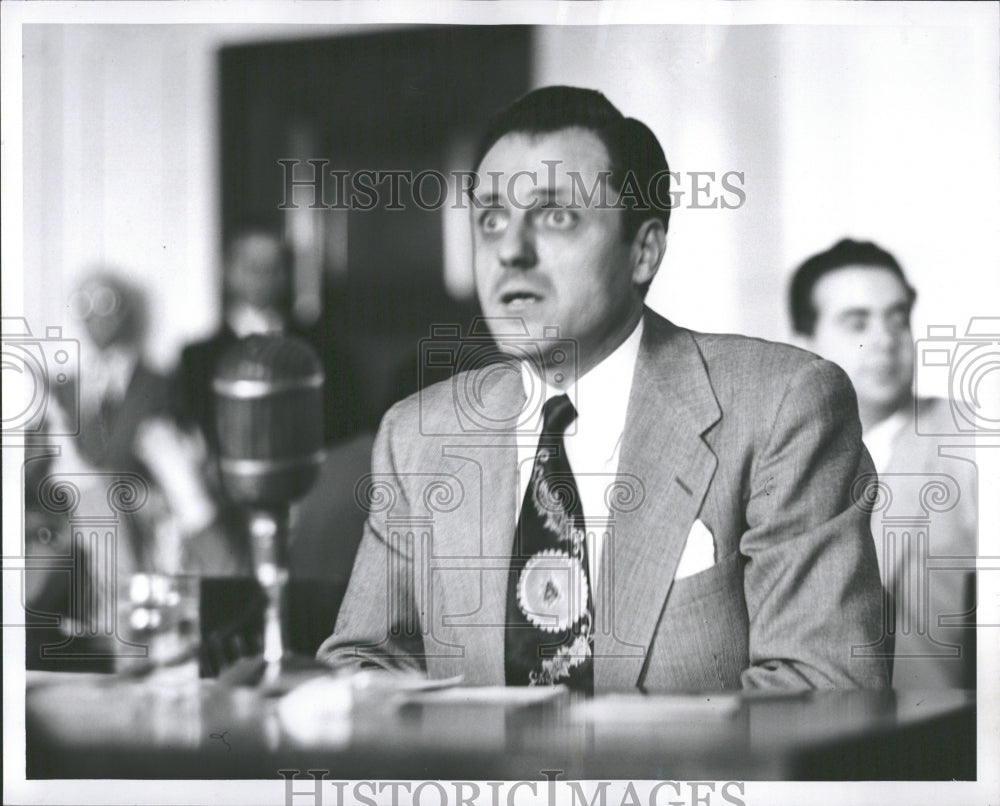 1952 Labor Leader Lee Romano - Historic Images