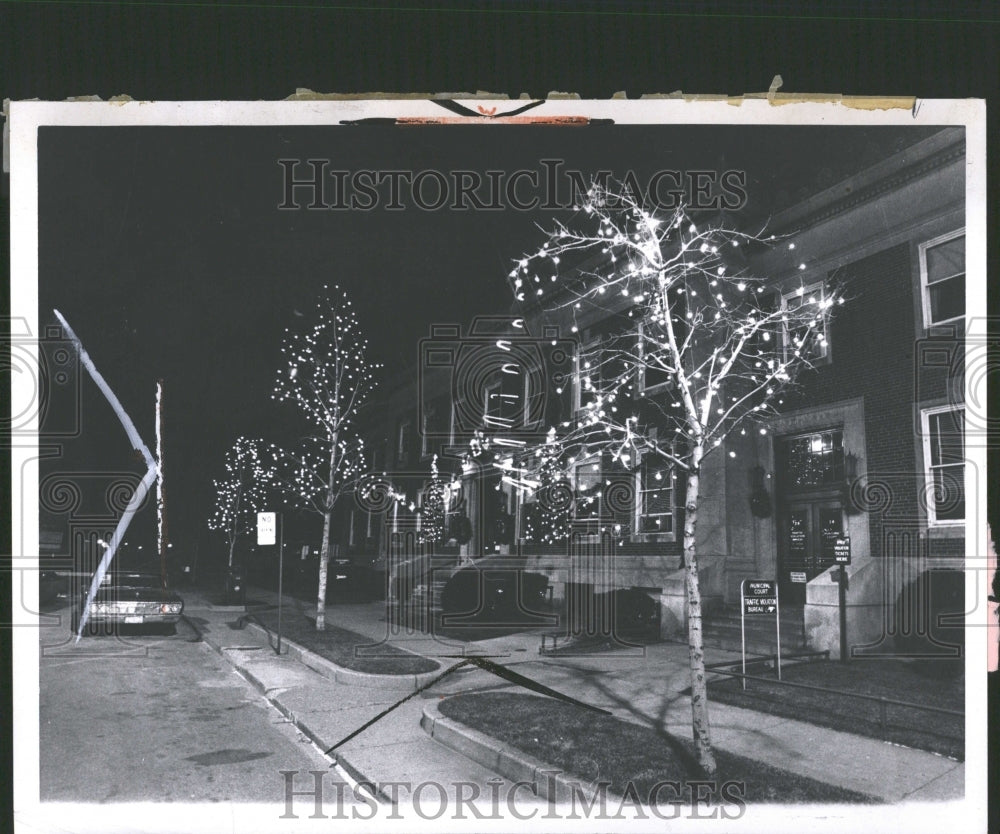 1970 Press Photo Christmas City Hall Michigan Park - RRV37571 - Historic Images