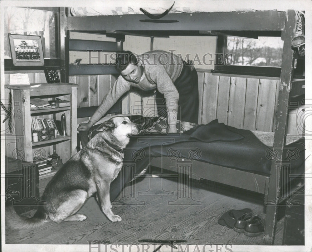 1951 Press Photo Joe Willet Camps Michigan Lake Mill - RRV37657 - Historic Images