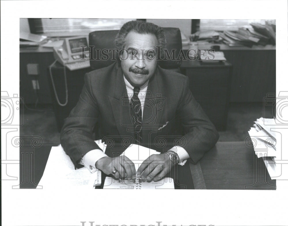 1990 attorney Richard White of  Detroit - Historic Images