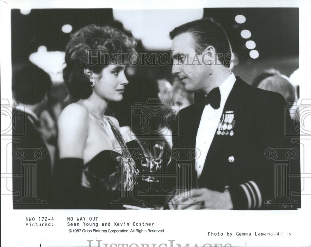 1988 Kefvin Costner Sean Young "No Way Out" - Historic Images