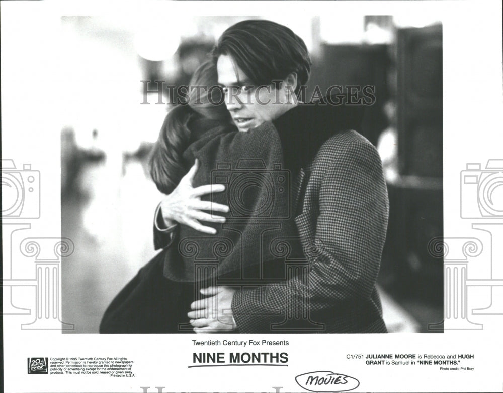 1995 Hugh Grant Julianne Moore Nine Months - Historic Images