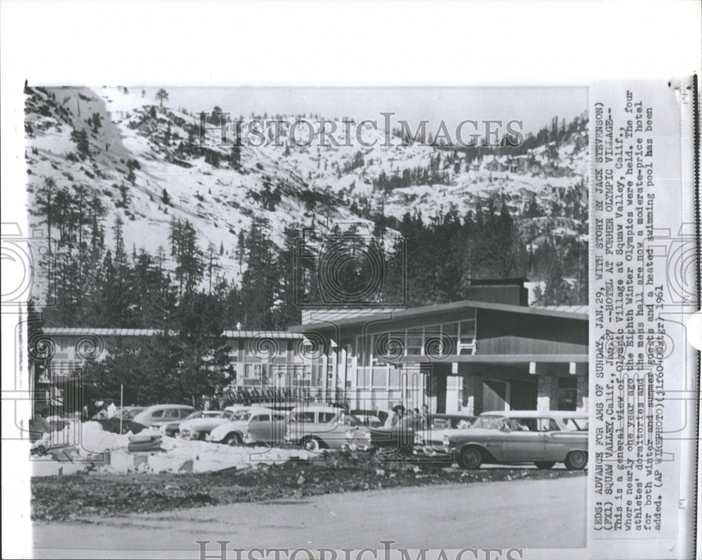 1961 Press Photo Hotel former Olympic village Calif - RRV38369 - Historic Images