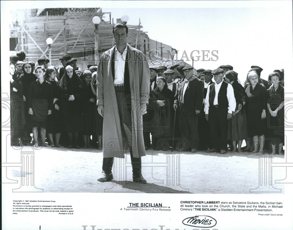 1987 Press Photo Christopher Lambert Actor The Sicilian - RRV38685 - Historic Images