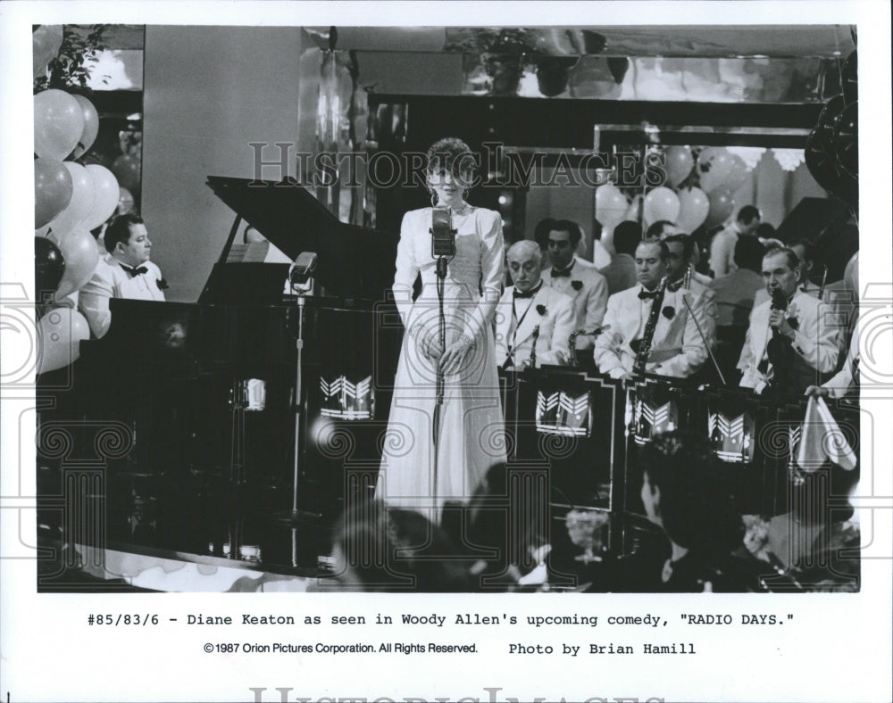 1987 Diane Keaton in "Radio Days" - Historic Images