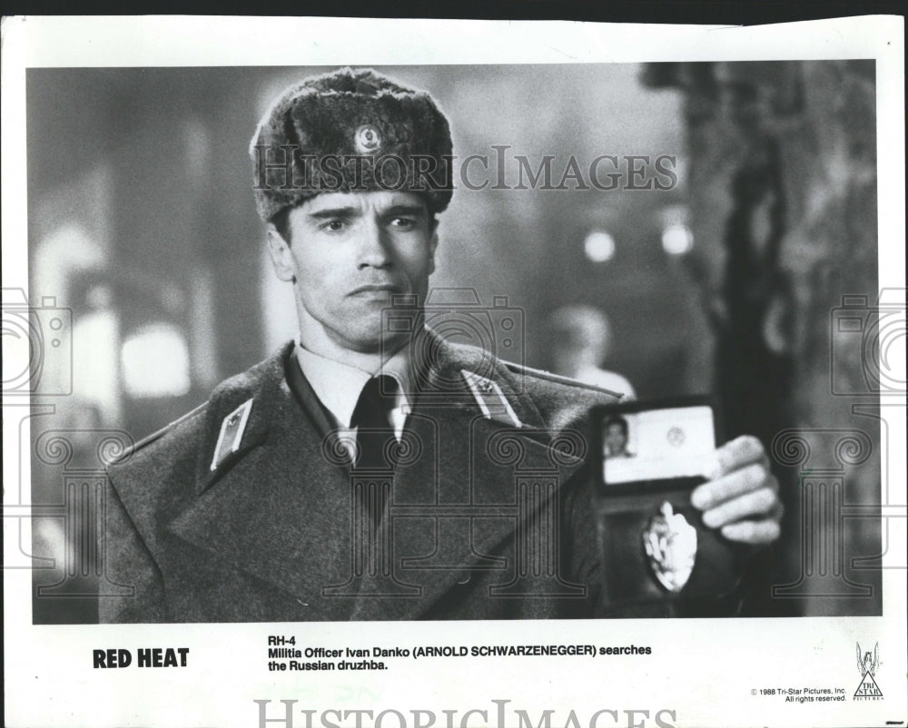 1988, Arnold Schwarzenegger "Red Heat" - RRV39175 - Historic Images