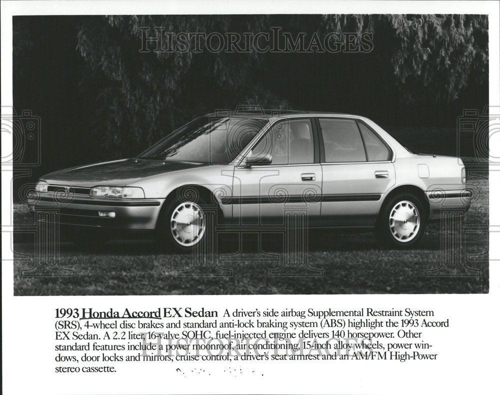 1993 Supplemental Restraint System Sedan - Historic Images