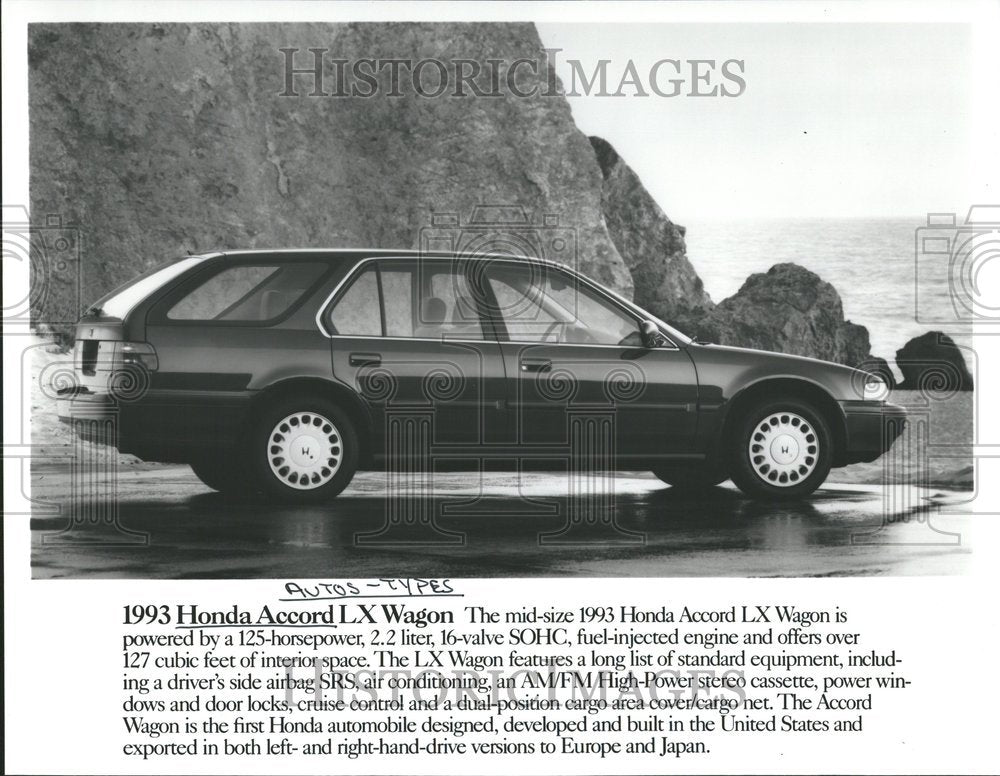 1993 Honda Accord Wagon Automobile Car - Historic Images