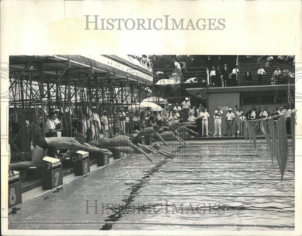 1963 Press Photo National AAU  Ridgeland Common Pool - Historic Images