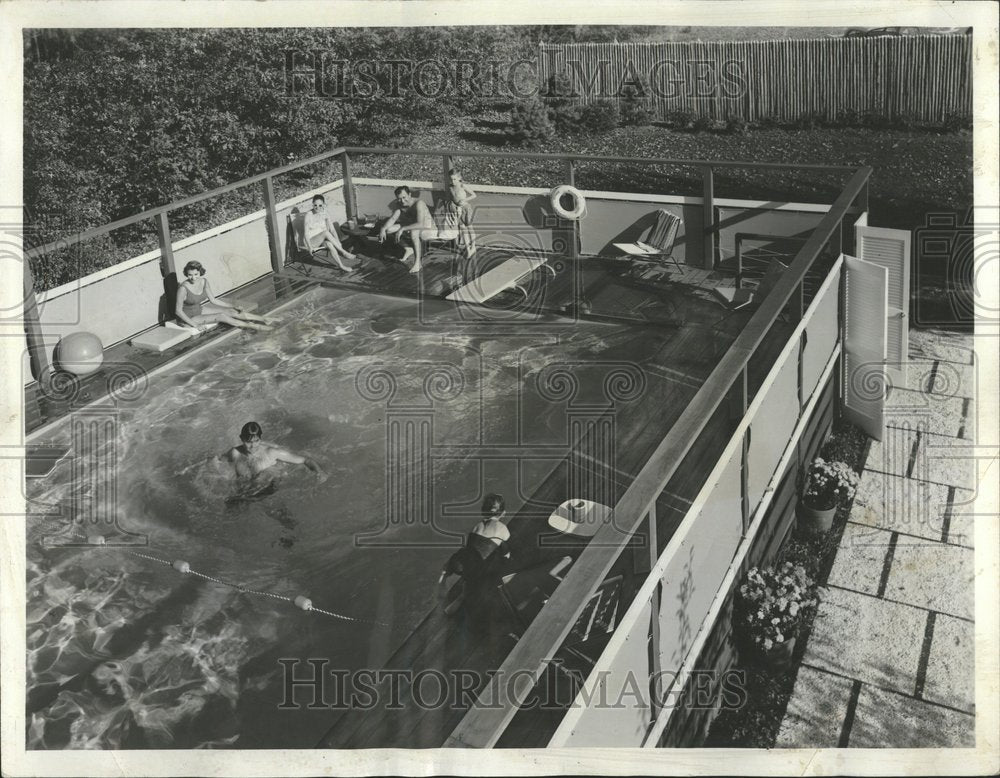 1959 Press Photo Midwest Swimming Pool Assn Williams - Historic Images