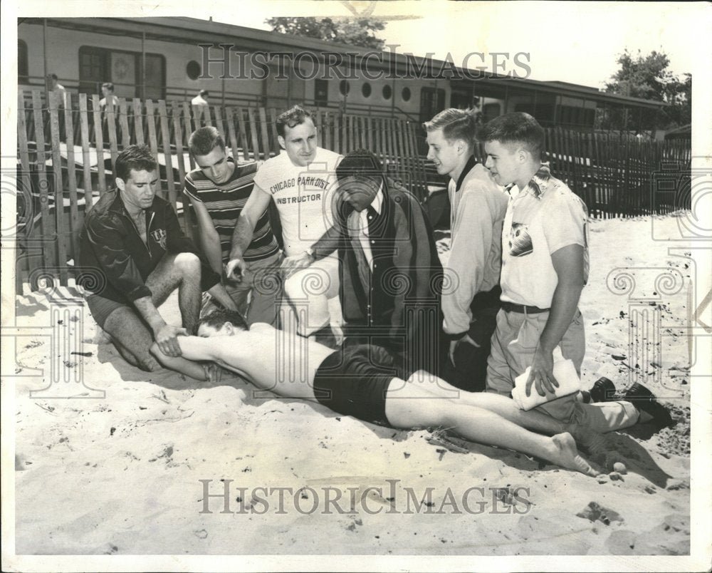 1953, Park District beaches Chicagoan Jack - RRV40375 - Historic Images