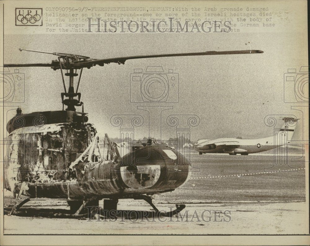 1968 Arab Grenade Helicopter Israel Ground-Historic Images