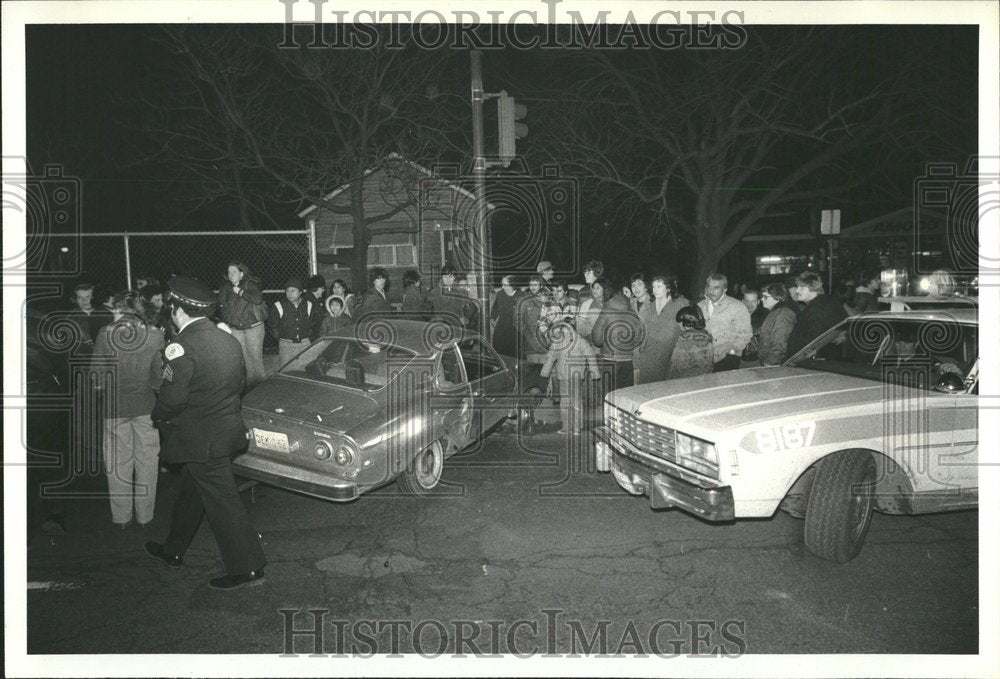 1980 Model Rape Suspect Car Accident - Historic Images